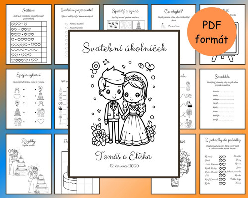 Svatební úkolníček 1 - PDF