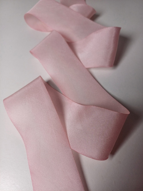 Stuha z jemného hedvábí - Poupě, 4 cm