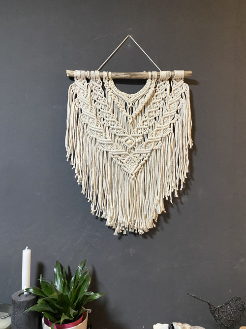 Macrame závěsná dekorace na zeď — foto 1