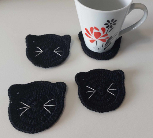 Set 4 podtácků - kočky