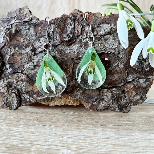 REZERVACE Náušnice"Sněženky" — foto 1
