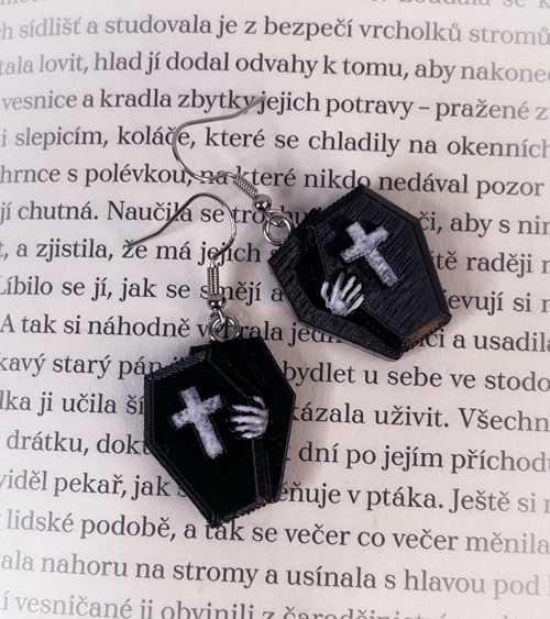 Náušnice Memento mori