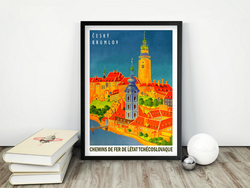 Vintage plakát Český Krumlov