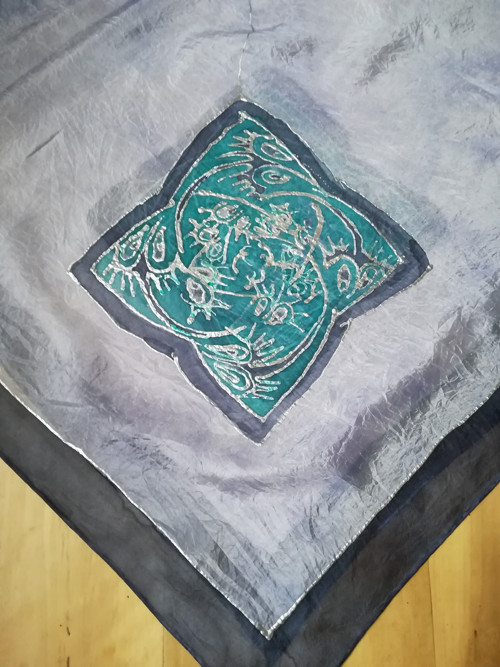 Hedvábný šátek 90x90cm