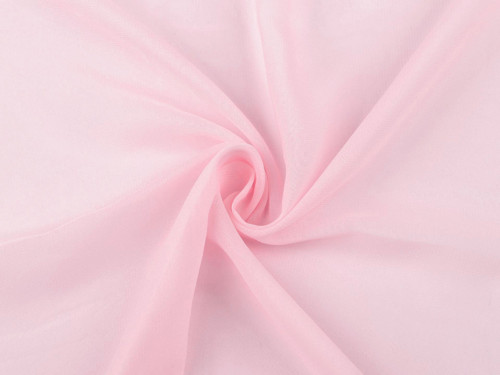 Šifon šíře 150 cm (10cm) - růžová