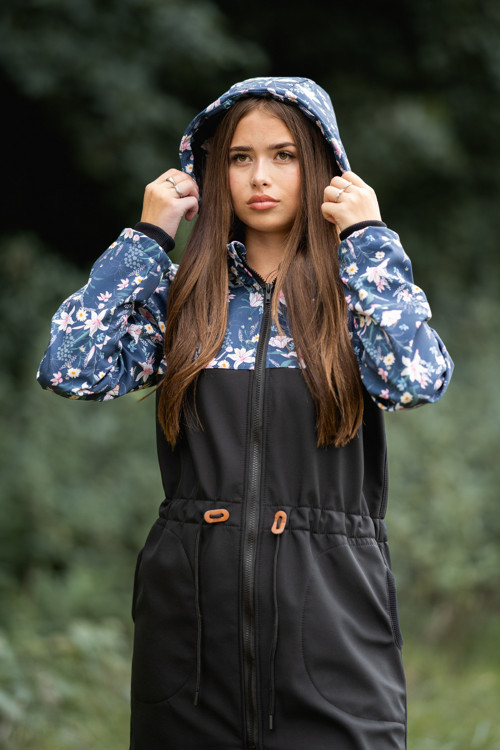 Softshellová parka Kombi Lilie + černá