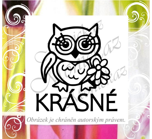 Krásné sova 1456. Razítko.