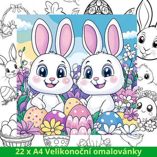 Velikonoční omalovánky (PDF k tisku)