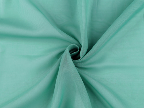 Šifon šíře 150 cm (10cm) - zelená šalvěj