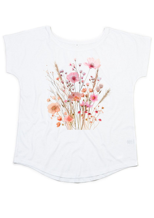 Bio dámské tričko "Peach flowers" — foto 1