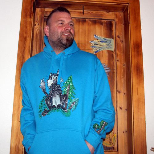Mikina malovaná vel. XXL VLK
