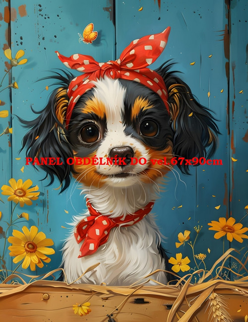 Bavlněný panel 16x20 cm - skladem