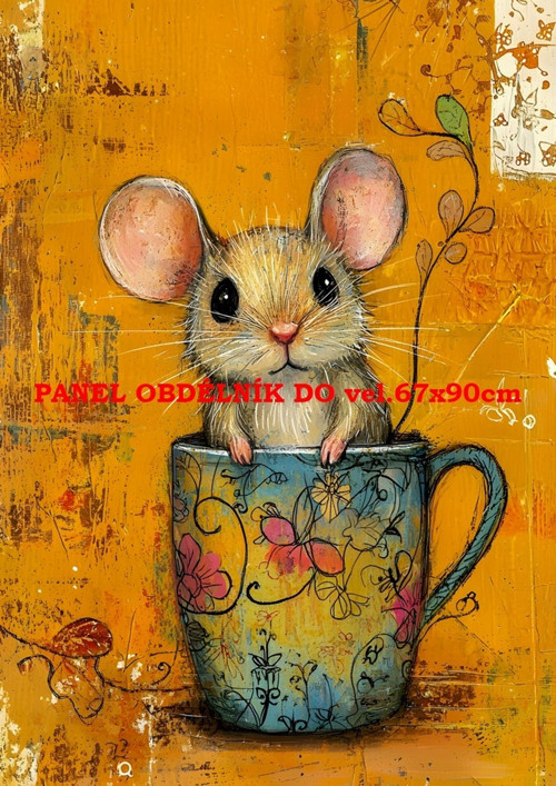 Bavlněný panel 16x20 cm - skladem