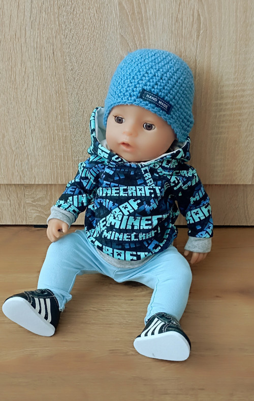 Set oblečení pro Baby Born 43 cm - Minecraft
