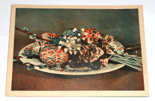 Starožitná POHLEDNICE Velikonoce, 1946