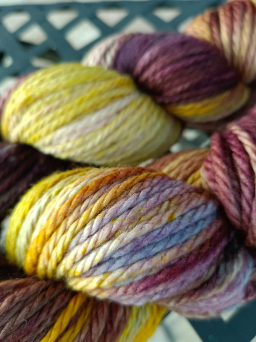 1. Ručně barvená příze, 100% merino vlna