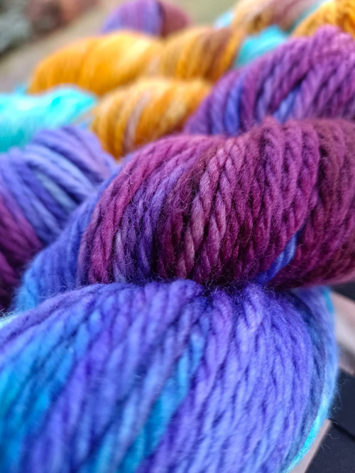 5. Ručně barvená příze, 100% merino vlna
