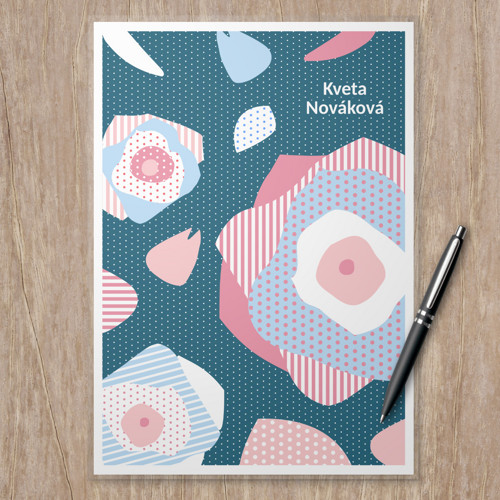 Linkovaná podložka Floral+petals - růže A4