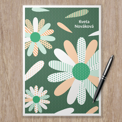Linkovaná podložka Floral+petals - sedmikrásky A4