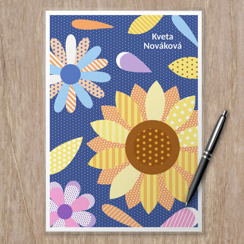 Linkovaná podložka Floral+petals - mix A4