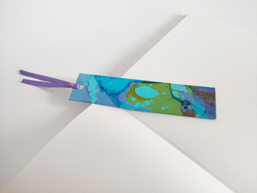 Záložka (125x30 mm) - mramorový papír