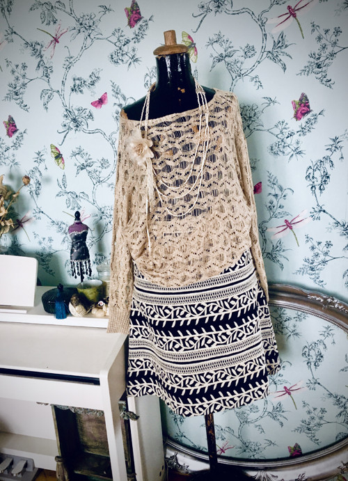 Svetřík boho přízový — foto 1