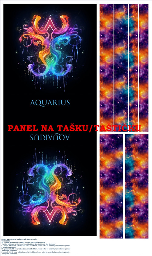 Panel na tašku/taštičku - bavlna XL — foto 1