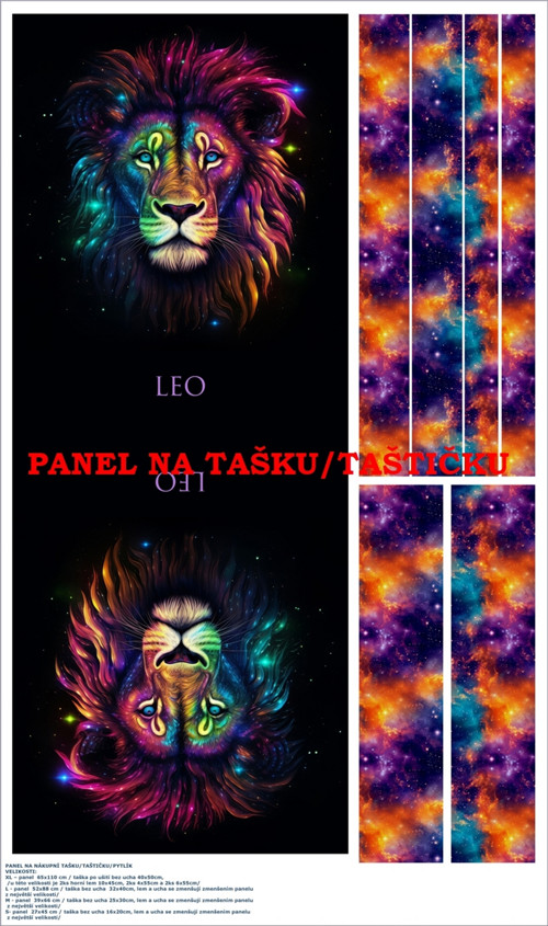 Panel na tašku/taštičku - bavlna XL — foto 1