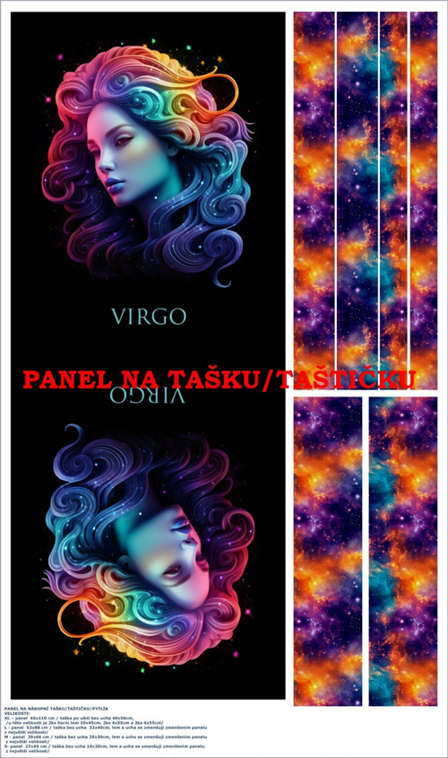 Panel na tašku/taštičku - bavlna XL