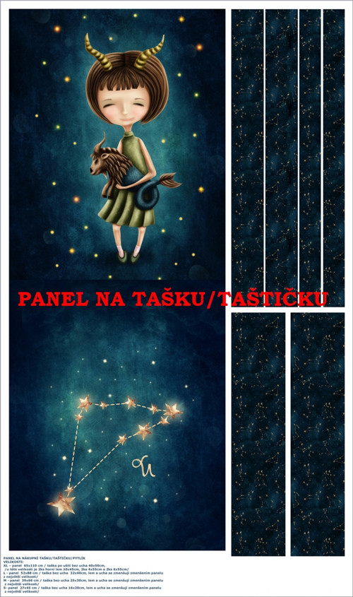 Panel na tašku/taštičku - bavlna XL — foto 1