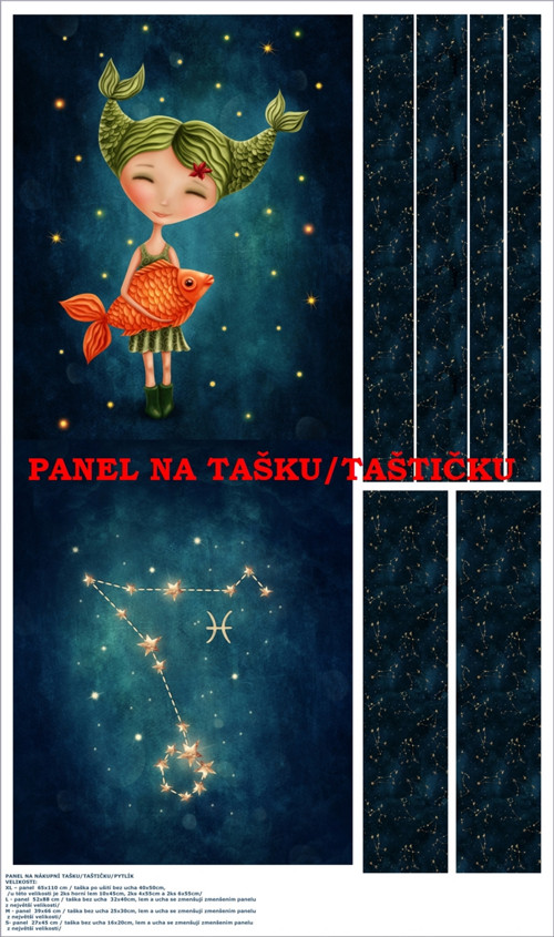 Panel na tašku/taštičku - bavlna XL — foto 1