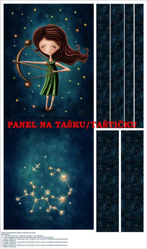 Panel na tašku/taštičku - bavlna XL — foto 1