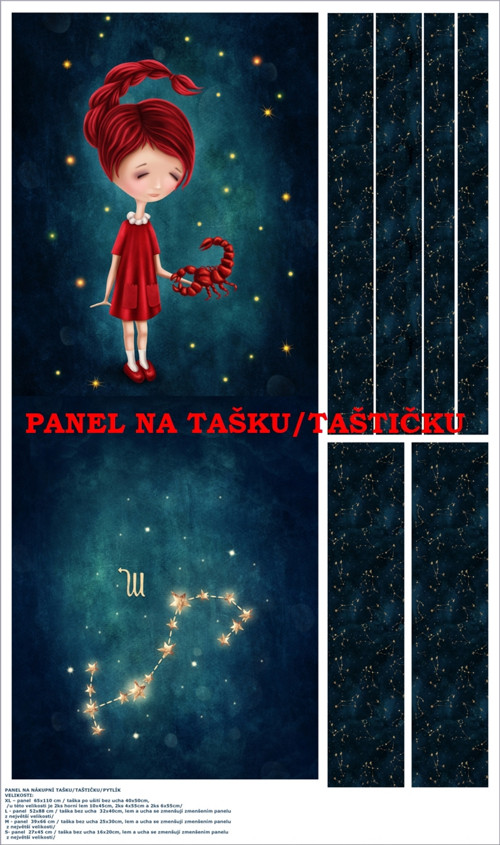 Panel na tašku/taštičku - bavlna XL — foto 1
