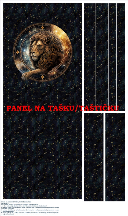 Panel na tašku/taštičku - bavlna XL