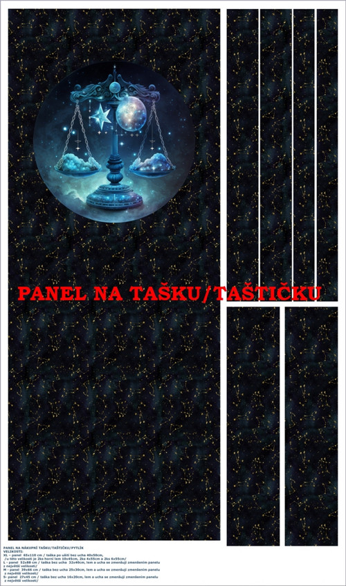 Panel na tašku/taštičku - bavlna XL — foto 1