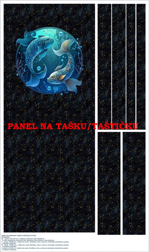 Panel na tašku/taštičku - bavlna XL — foto 1