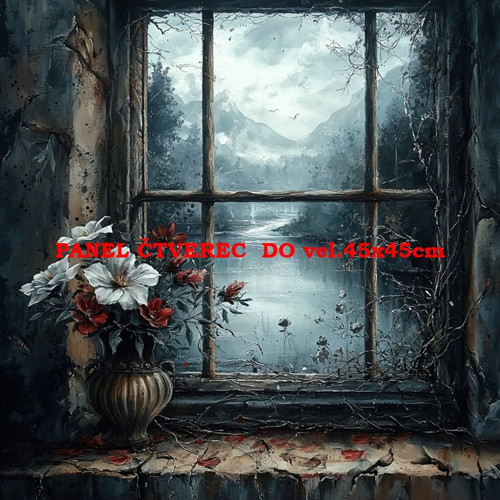 Bavlněný panel 45x45 cm - skladem — foto 1