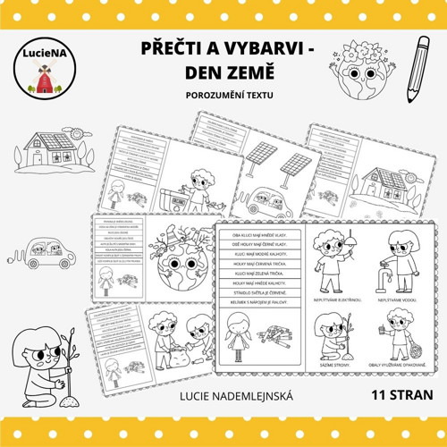 Přečti A Vybarvi - Den Země