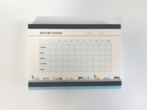 Rozvrh hodin - Auta A5