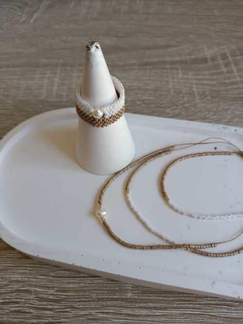 Miyuki prstýnek white