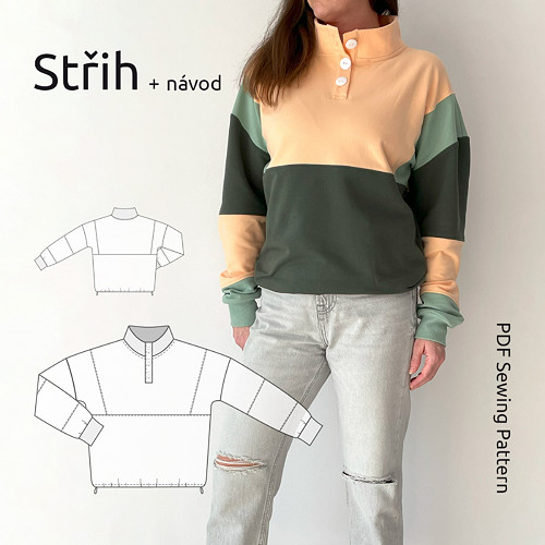 Dámská mikina Color Blocking vel. 32-38