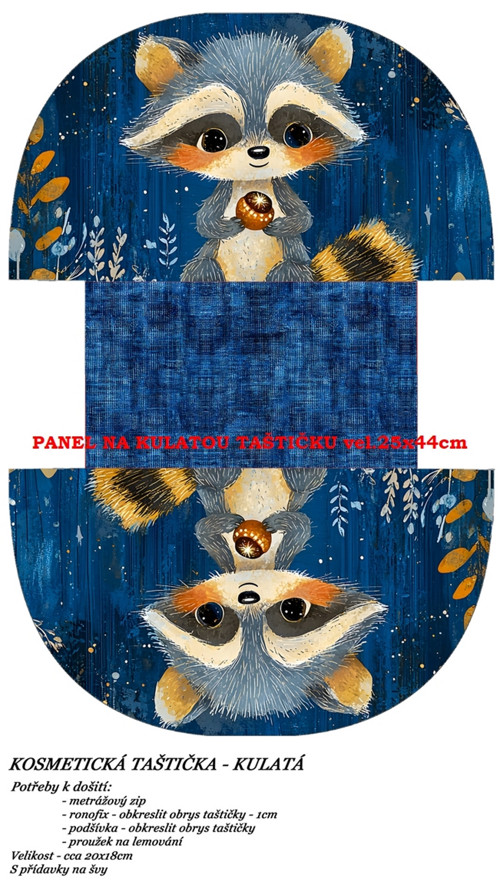 Panel na taštičku bavlna — foto 1