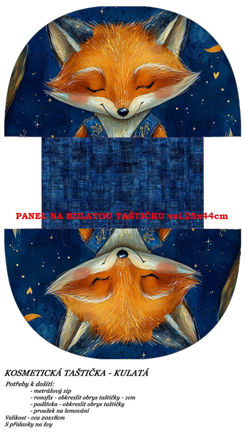 Panel na taštičku bavlna