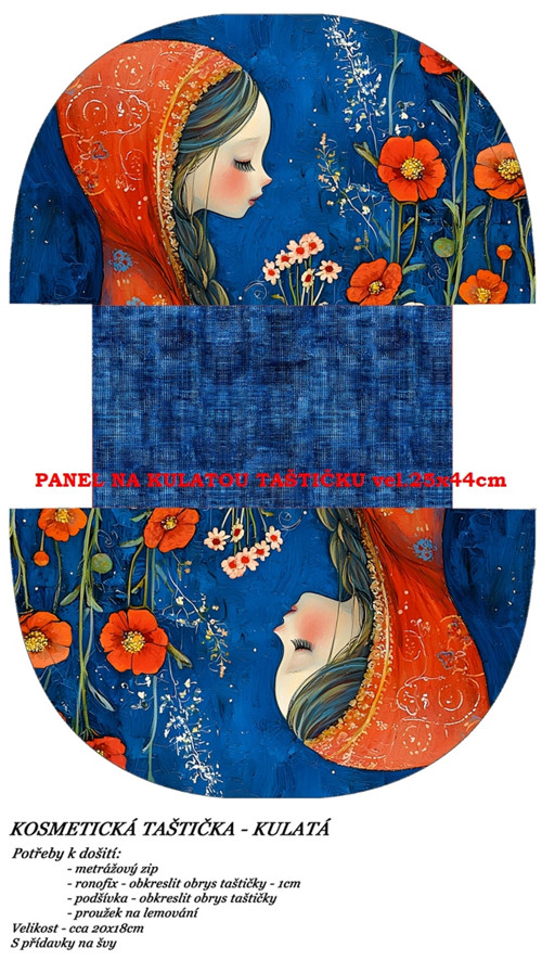 Panel na taštičku bavlna — foto 1