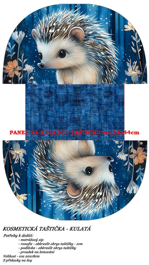 Panel na taštičku bavlna — foto 1