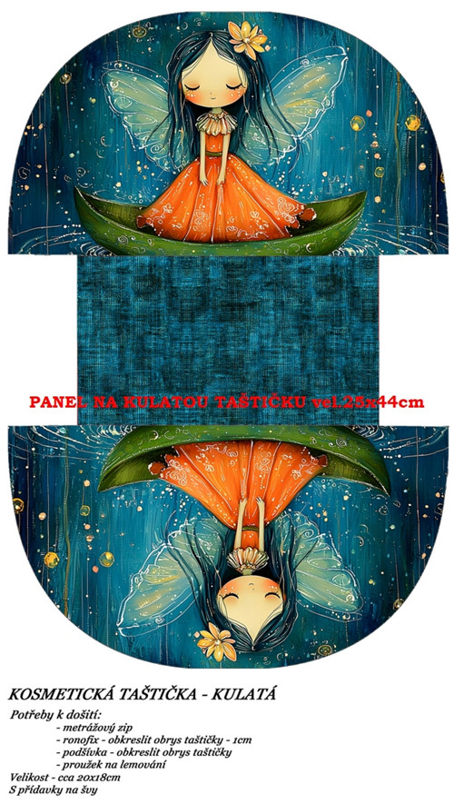 Panel na taštičku bavlna — foto 1