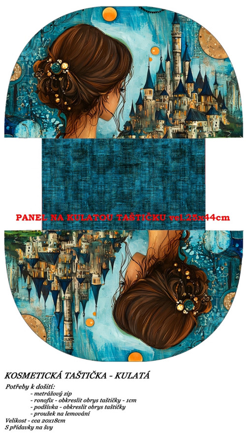Panel na taštičku bavlna — foto 1
