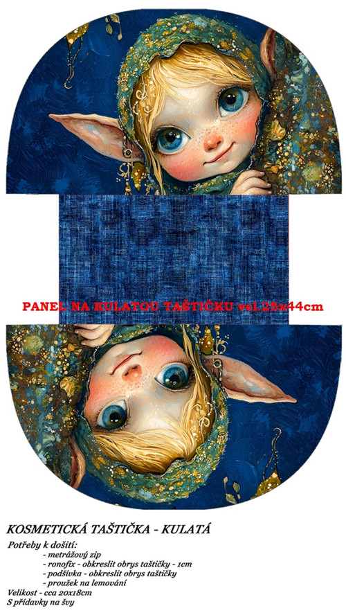 Panel na taštičku bavlna — foto 1