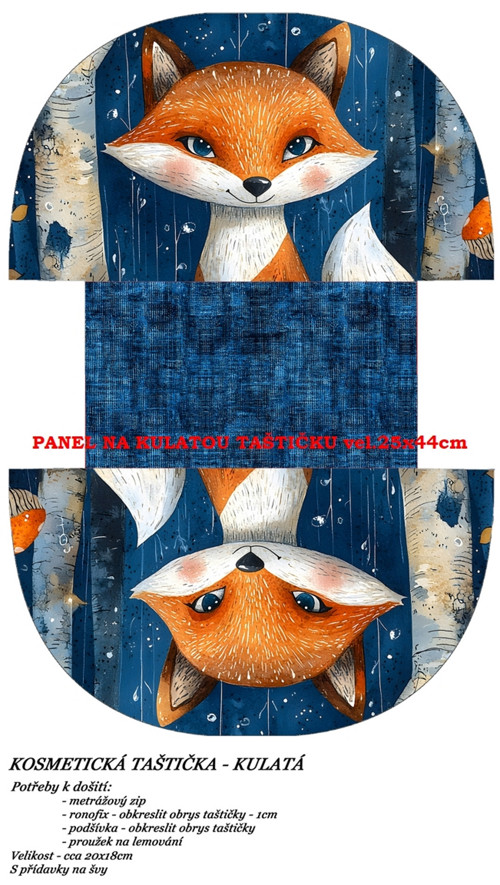 Panel na taštičku bavlna