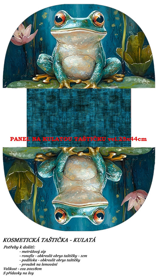 Panel na taštičku bavlna — foto 1